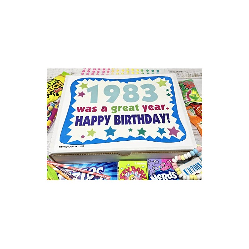 RETRO CANDY YUM ~ 1983 42nd Birthday Gift Box of