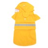 Dog Raincoat Waterproof Transparent PVC Brim Adjustable Hooded Dog Rain