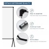 YADILALA Pedestal Pantalla Proyector De Enrollable 120 Hd Con Soporte