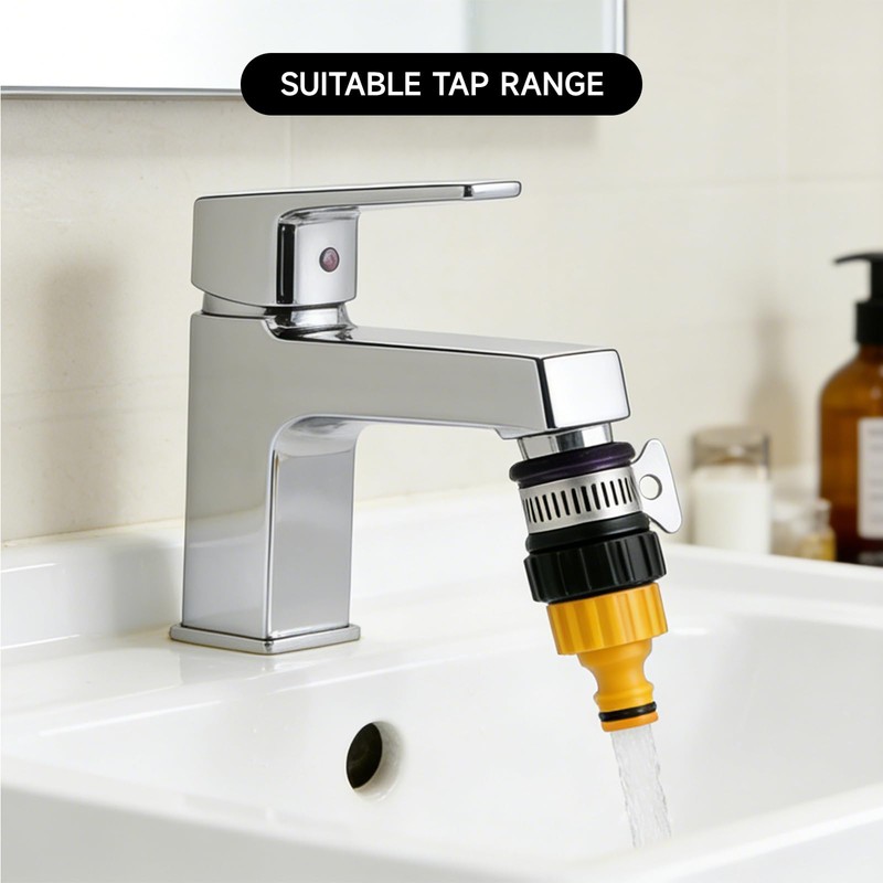 2 Pack Hose Tap Connector, 12-16mm Universal Tap Hose Connector
