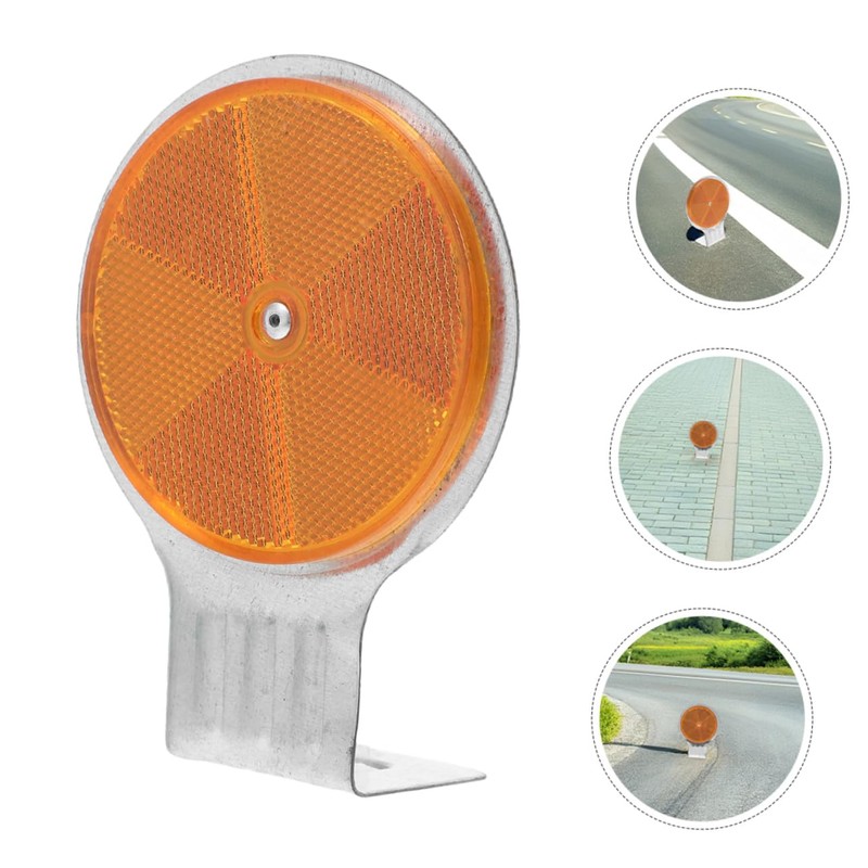 Ciieeo 2pcs Reflective Markers for Driveway Safety Heavy Duty Plastic