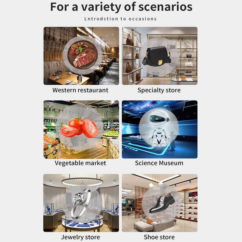 Z1S 42cm 3D Holographic Projection Advertising Machine Naked Eye 3D
