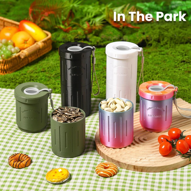 FIYEMNI Sunflower Seed Spit Cup, with Seed Storage & Shell