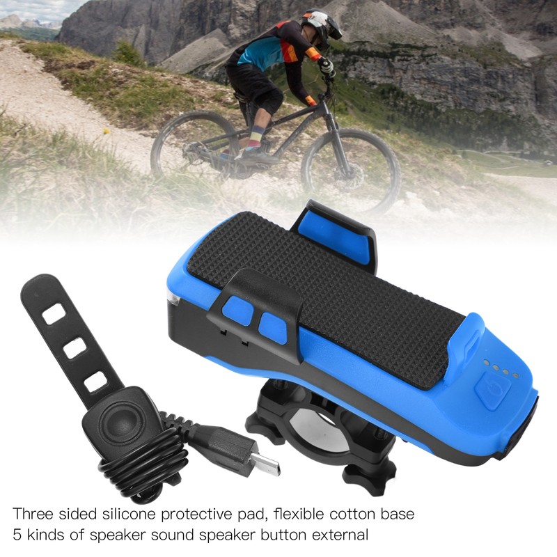 Bike Headlight Multifunction USB Charging Convenient Portable Bicycle Warning Light