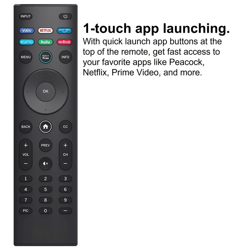 Universal Remote Control, XRT140 Smart TV Remote Compatible with VIZIO