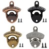 Bottle Opener Wall Mounted, 4 Pcs Rustic Wall Mounted Bottle