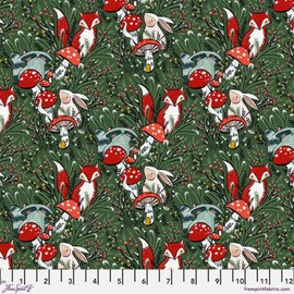 Free Spirit Enchanted Forest by Cori Dantini PWCD071 Everygreen in The Thick of It Fabric