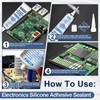 JAOJAO Conformal Coating for Electronics Silicone Adhesive Sealant Transparent Insulating