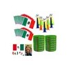 Kit Fútbol México Banderas Silbatos Pulseras Y Stickers