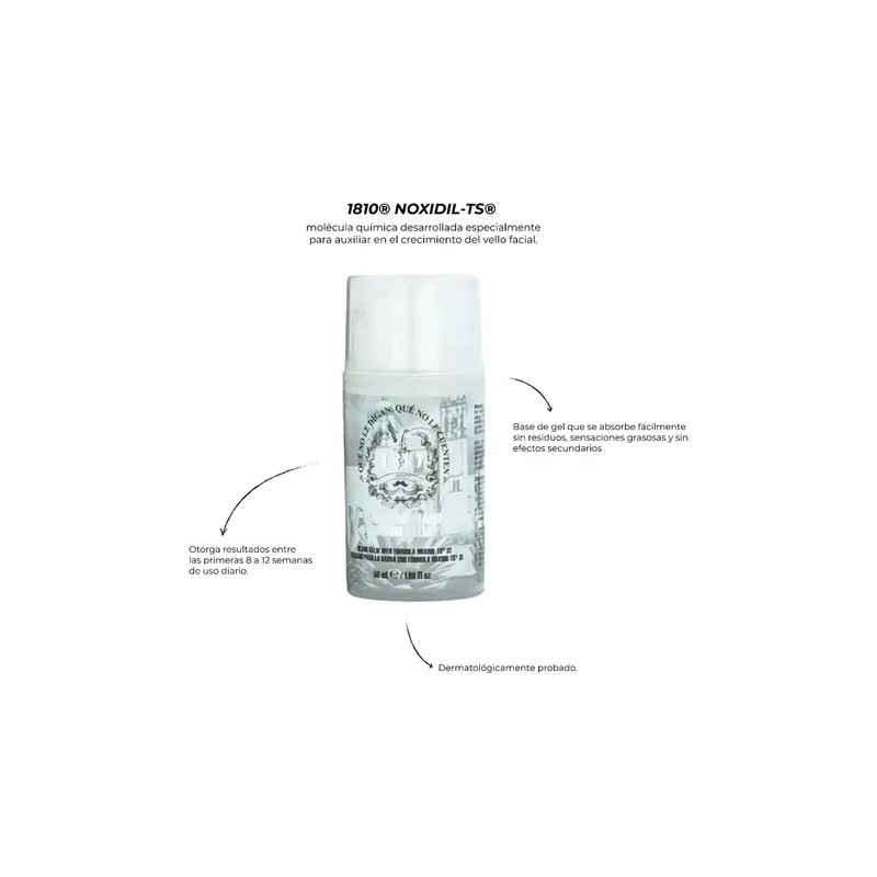 Bálsamo Crecimiento Barba Bigote The Shaving Co. 1810-500 3x50ml