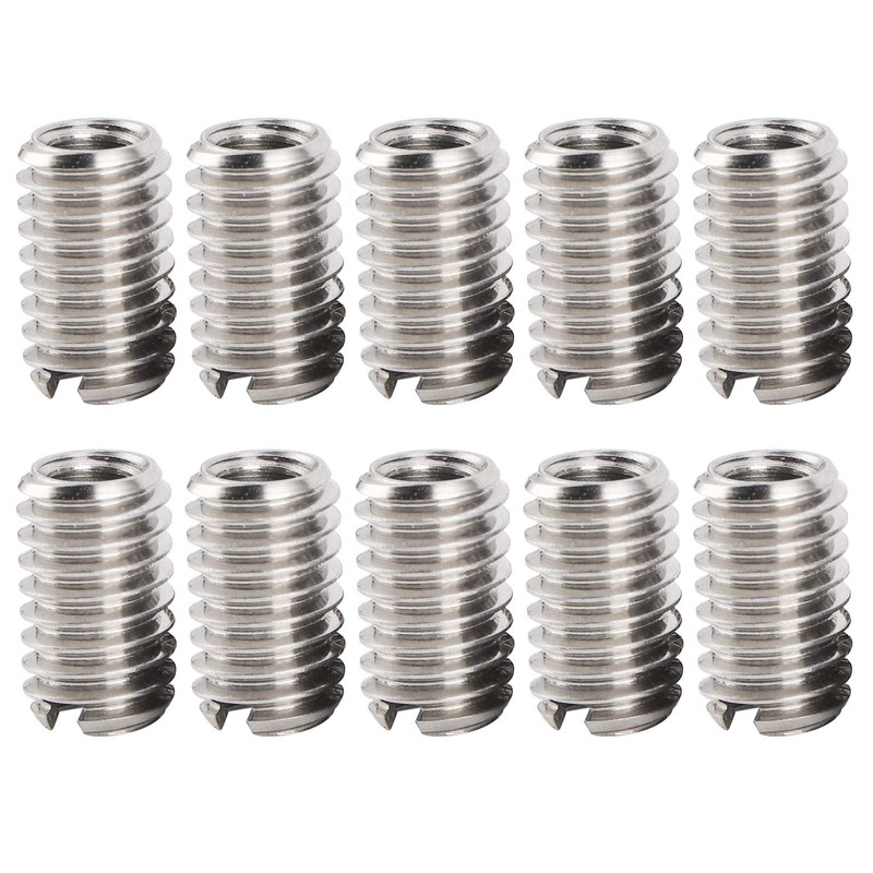 10pcs Thread Repair Insert, Self Tapping Thread Insert 10mm Female