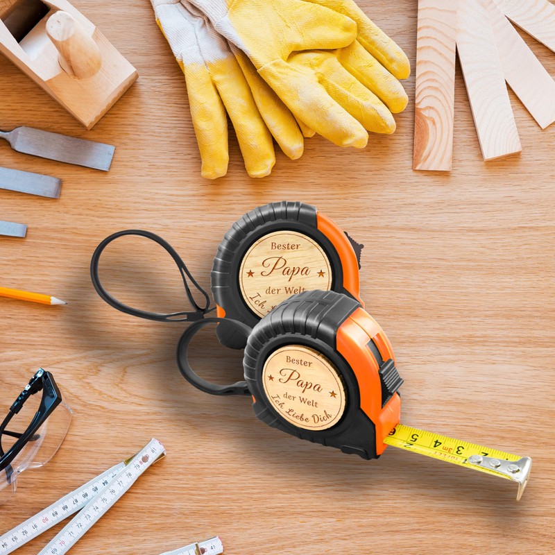DIKARIYA DIKARYA Easter Gifts for Dad, Measuring Tape with Engraving