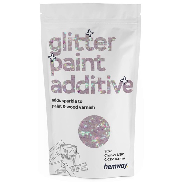 Hemway Glitter Paint Additive 100g / 3.5oz Crystals for Acrylic