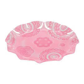 Pearl Metal D-1152 Arrangement Deco PET Round Plate L Lace