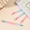 BAYTORY 4Pcs Rotatable Black Gel Pens, 0.5mm Fine Point Pen,