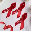 CRAFFANCY 100 Pcs Red Satin Ribbon Pins, Memorial Ribbon Brooches