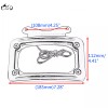 Unbranded Curved Laydown License Plate Mount Frame LED Light For