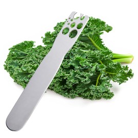Herb Stripping Tool - Greens and Herb Stripper Steel Herb Leaf Zip Tool for Kale, Chard, Collard Greens, Thyme and Rosemary