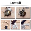 White Fang AZ168 Keychain, Carp, Keyring, Leather, Stylish, Retro Charm,