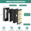 Adhesive Video Doorbell Mount,No-Drill Mounting Bracket Compatible with Video Doorbell