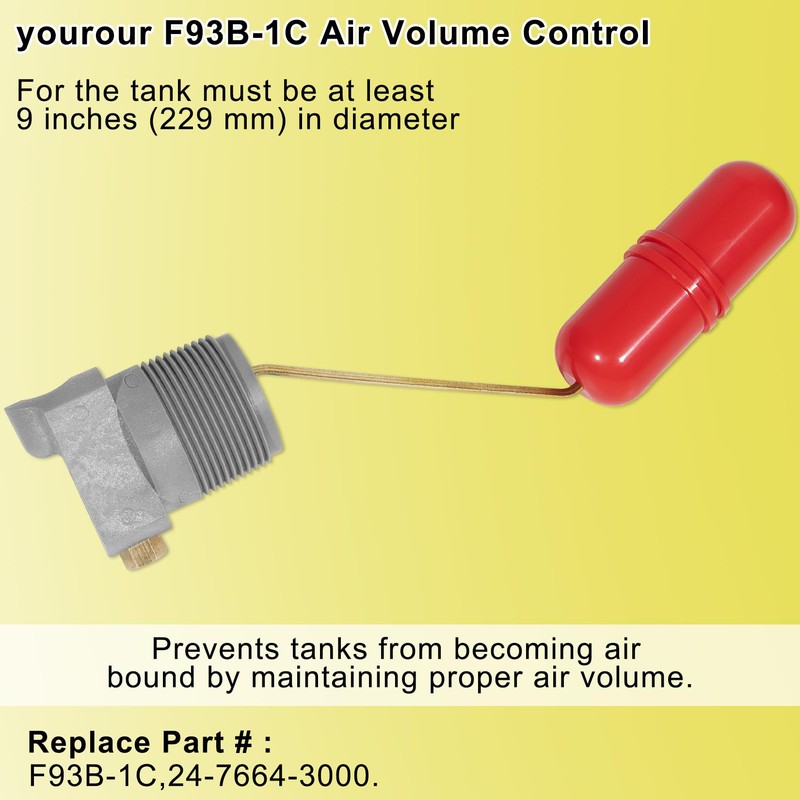 Replacement for F93B-1C Air Volume Controls for Deep Wells, Water