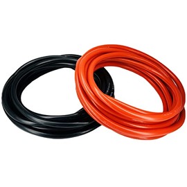 ZIGPEO 6 AWG Silicone Wire 6FT, Extra Flexible 6 Gauge Stranded Copper Wire, High Temp 392℉ 600V - RC, Automotive, Battery | Tinned Copper Conductor - 3FT Red & 3FT Black