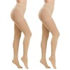 MANZI 2 Pairs 70 Denier Women's Tights Stretch Run Resistant
