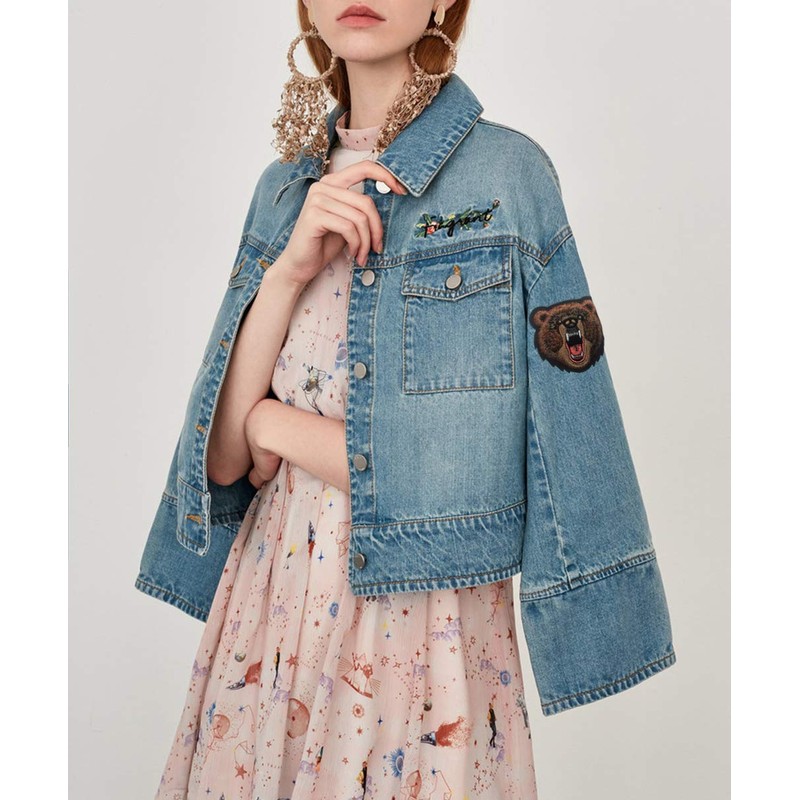 EHOPE Bear Patch Embroidered Armbands Badges Patch Hook & Loop