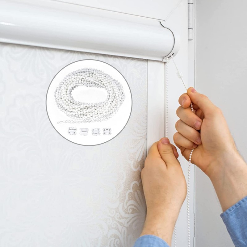 Plastic Roller Blind and Roman Shade Blind Beaded Chain Cord,Blind