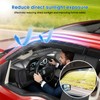 YLSCOO Window Visors Rain Guards fits 2024-2026 Hyundai Kona, Out-Channel
