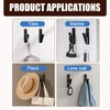 Coat Hooks Matt, 6 Pieces Coat Hooks Wall, Coat Hooks
