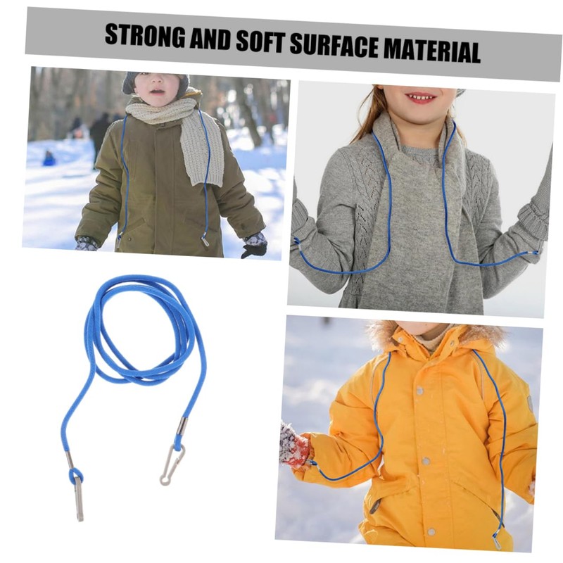 VICASKY 2pcs Glove Lanyard Portable Anti-Lost Mittens Holder Strap for