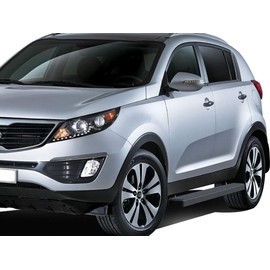 APS Running Boards 4 inches Matte Black Compatible with KIA Sportage 2011-2016 (Nerf Bars Side Steps Side Bars)