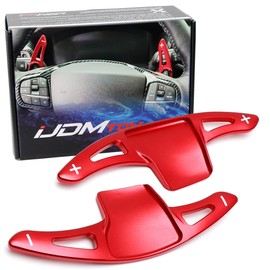 iJDMTOY Sports Red Performance Style Aluminum Paddle Shifter Extensions Compatible with Ford 2013-2019 Explorer