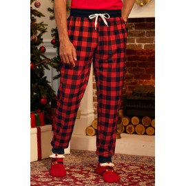 Arvilhill Christmas Pj Pajama Pants for Men Funny 3D Adult Printed Graphic Elastic Waist Jogger Plaid Loose M