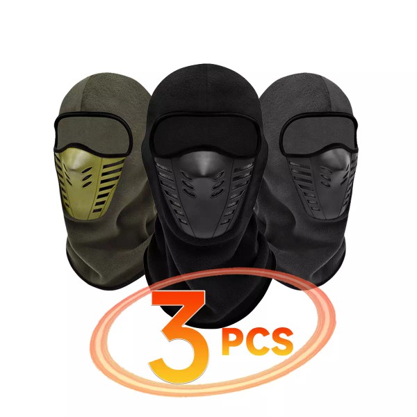 Unbranded 3 Pcs Winter Mouth Shield Warm Motorcycle Balaclava Face