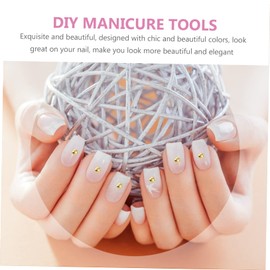 Outanaya 1 Box Fashionable Nail Steel Beads Decorations for DIY Manicure Art Compartment Mixed Metal Charms for Elegant Nail Design for Home and Salon Use