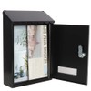 Wall Mounted Mailboxes with Key Lock, Outdoor Key Locking Mail