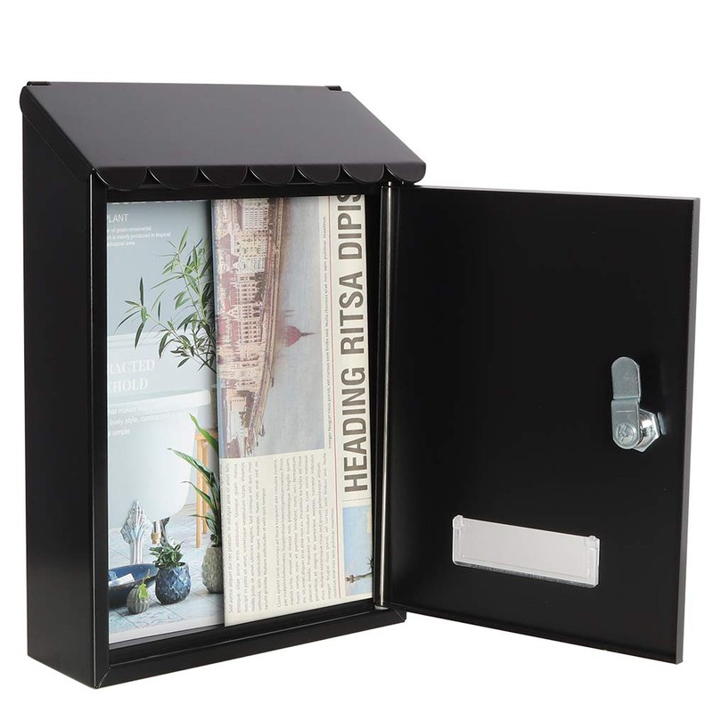 Wall Mounted Mailboxes with Key Lock, Outdoor Key Locking Mail