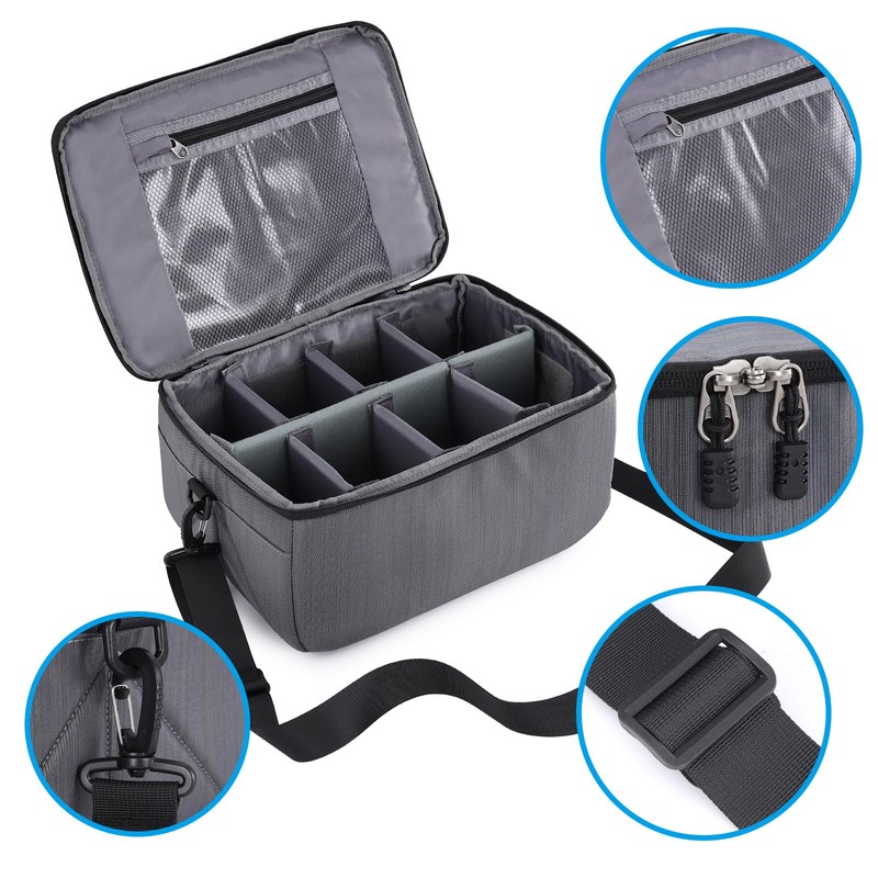 Koolertron DSLR Camera Insert Bag Purse Camera Case Insert,Liner Lens