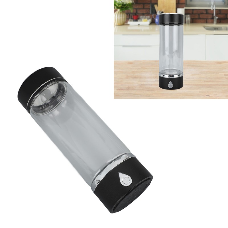 Hydrogen Water Bottle 420ml PCTG PEM SPE Technology Rechargeable Portable