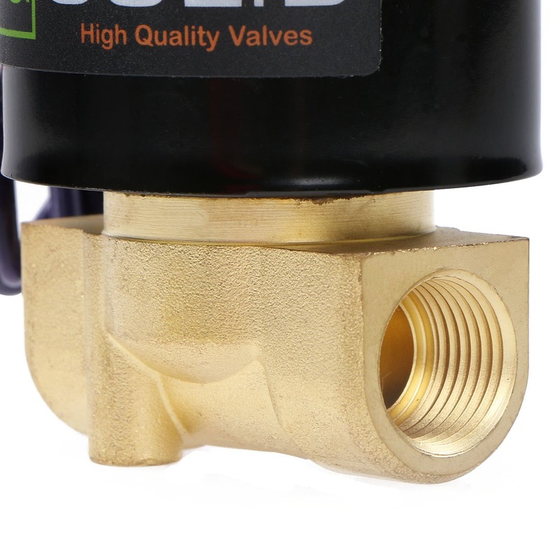 U.S. Solid 3/8" Electric Solenoid Valve 24VAC Air Water Fuel