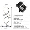 Mayful Modern Table Lamp with LED Spiral Design, Bedside Lamp