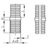 Design61 2 x 2-Way Connector Pipe Connector for Rectangular Pipes