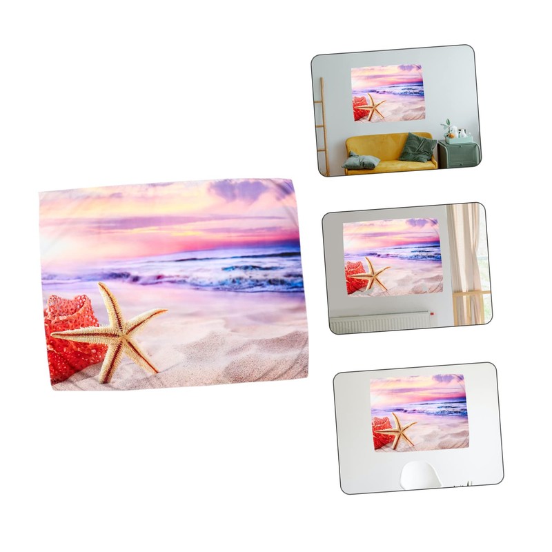 FUNOMOCYA Tapestry Wall Hanging Seaside Landscape Decor for Bedroom Chic