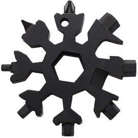 Gifts for Men, 18-in-1 Snowflakes Multi Tool, Black, Father's Day Gift, Tool Gadgets for Men, Men's Day Gifts, Birthday Gift for Men