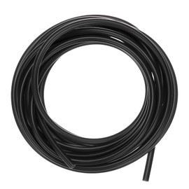 M METERXITY Silicone Tubing, 3/32"(2mm) ID x 5/32"(4mm) OD Silicone Rubber Vacuum Tube, 11ft(3.5 M) High Temp Water Air Hose Pipe for Pump/Liquid Transfer/Home Brewing/Winemaking [Black]