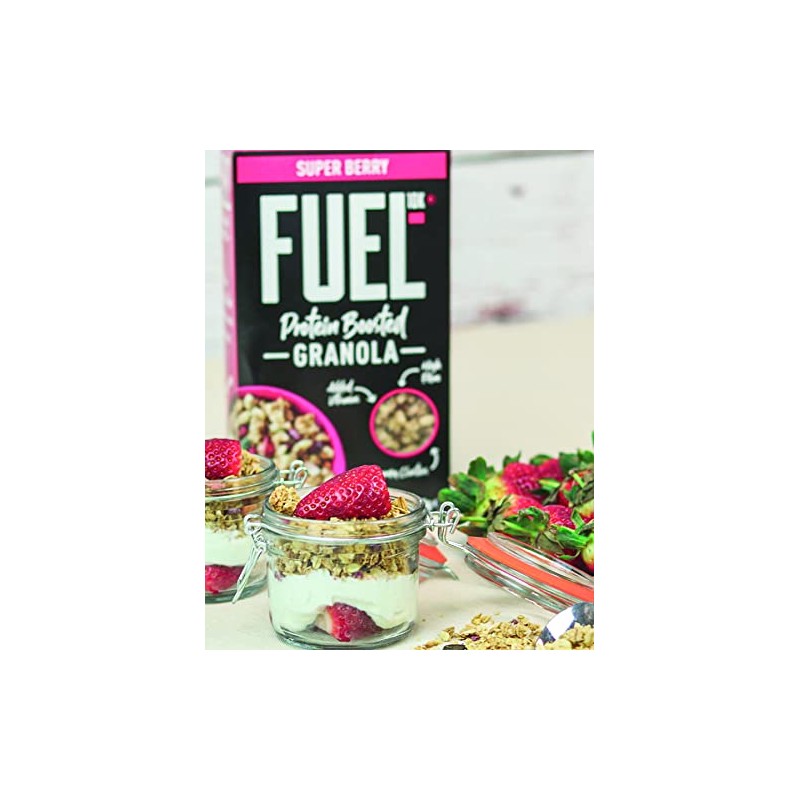 FUEL10K Fruit Loaded Chunky Granola, Protein Boosted & High in