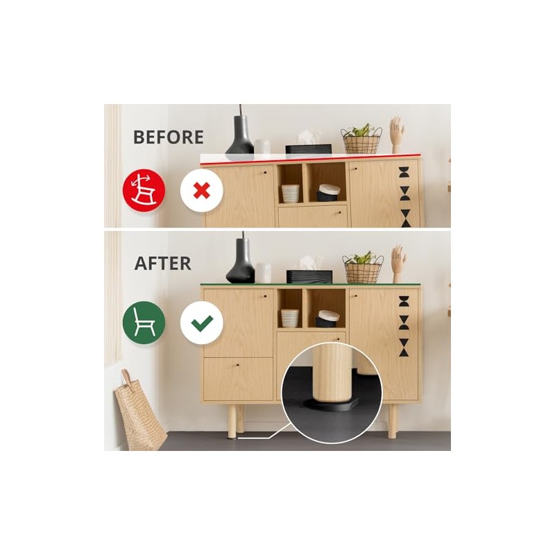 X-Protector - Niveladores de muebles - 30 piezas de 2