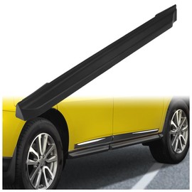 KUAFU Lower Door Molding Compatible with 2013-2015 Nissan Pathfinder Replacement for 82876-3KA0A 82876-3KA0B PP Plastic Black - Rear Passenger Side